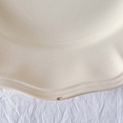 フランス ディゴワン＆サルグミンヌ 花リム ディナープレート 平皿 フランスアンティーク食器 ブロカント　蚤の市