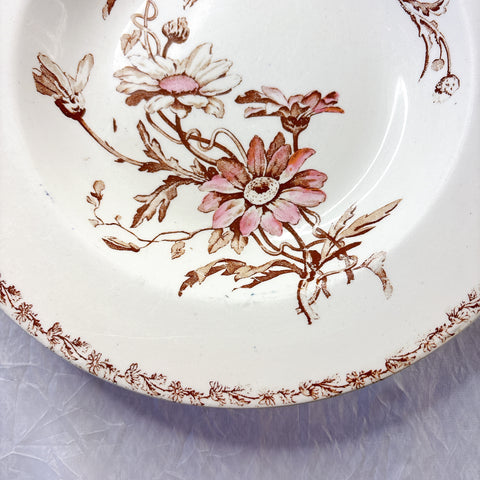 リュネヴィル  マーガレット MARGUERITE スーププレート フランスアンティーク食器　蚤の市　ブロカント