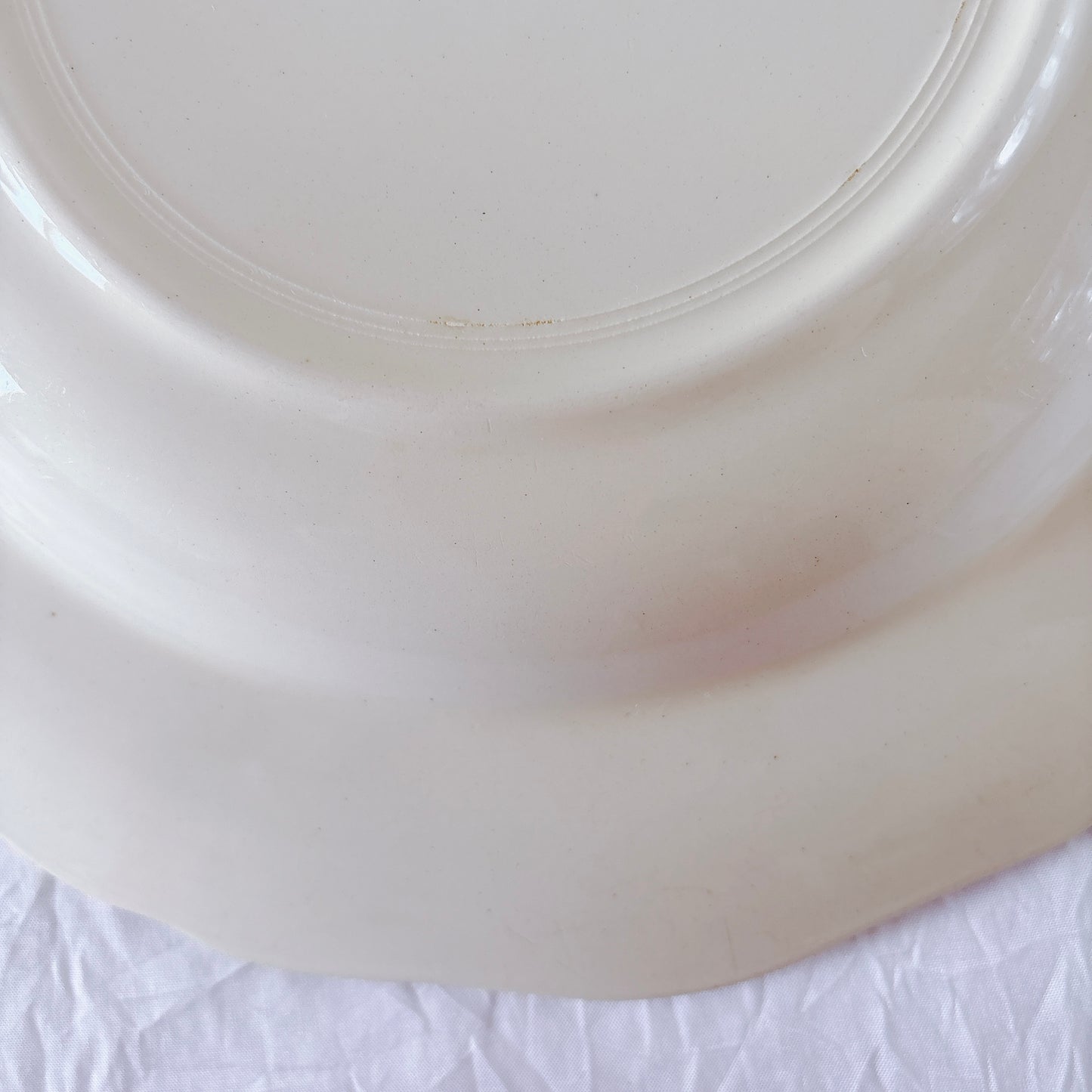 フランス ディゴワン＆サルグミンヌ 花リム スーププレート 深皿 フランスアンティーク食器 ブロカント　蚤の市