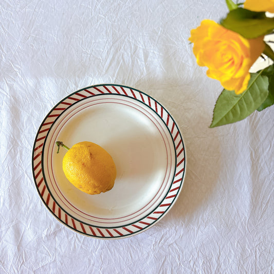 St Amand Nord バスク柄 ディナープレート 直径23cm