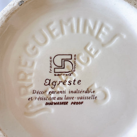 ディゴワンサルグミンヌ Digoin＆sarreguemines アグレスト コーヒー/ティーポット フランスアンティーク食器 フランス蚤の市・ブロカント