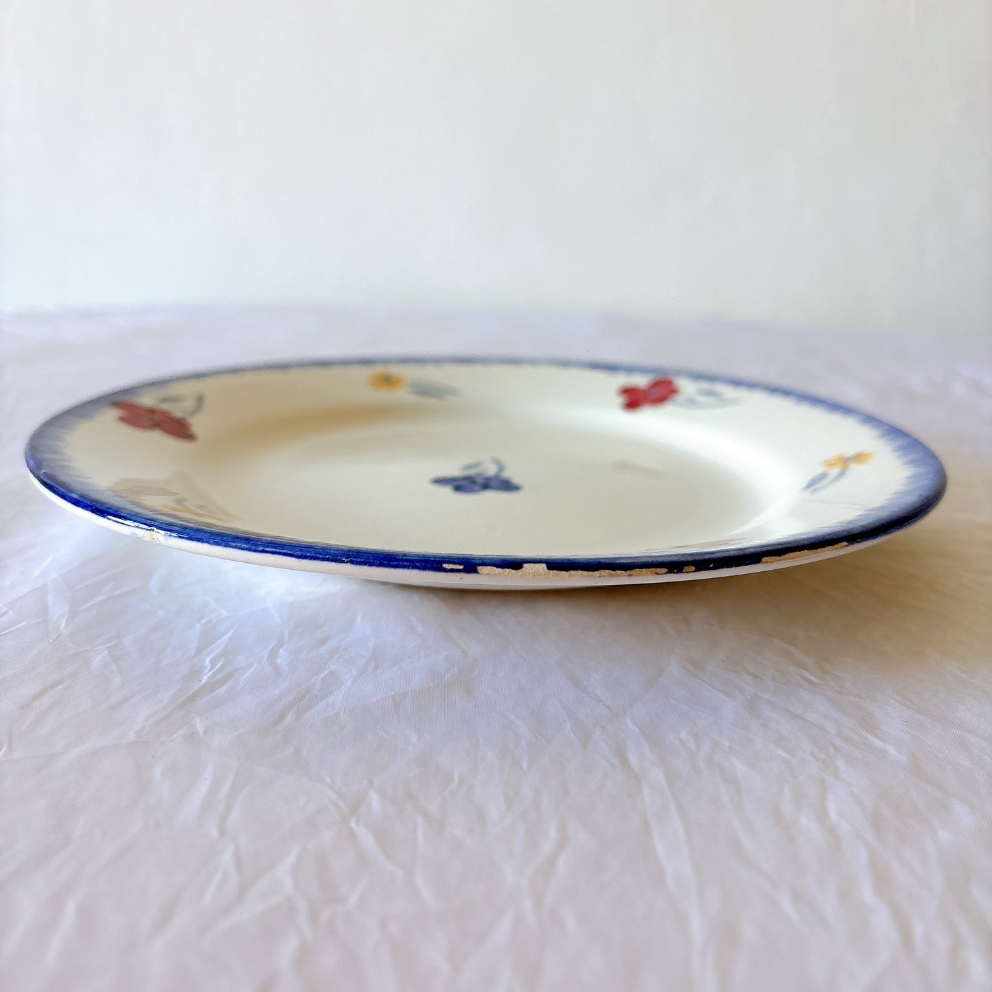 フランスアンティーク ディゴワンサルグミンヌ MARY LOU マリールー デザートプレート 花柄 Digoin Sarreguemines アンティーク食器