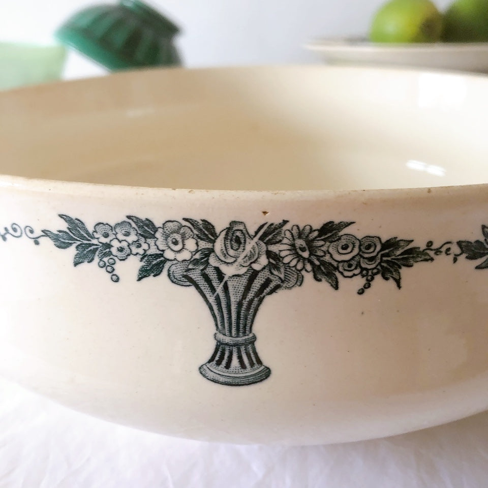 フランスアンティーク ロンシャン LONGCHAMP "Versailles Ennege"ヴェルサイユ　エネジェ サラディエ フランスアンティーク食器 ブロカントアンティーク