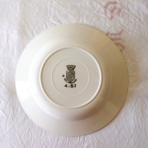 サンタマン　Saint amand バスク柄スーププレート、クルーズプレート フランスアンティーク食器 ブロカント 蚤の市