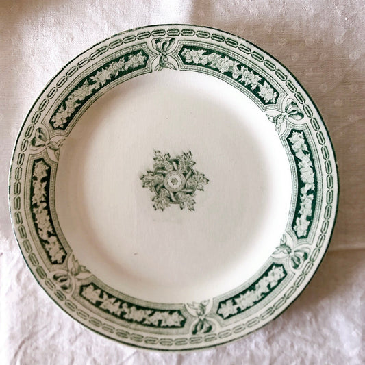 ヴィエイヤーボルドー ディナープレート/平皿 D フランスアンティーク食器 ブロカントアンティークス 蚤の市