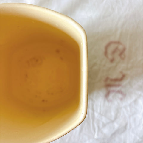 フランスヴィンテージ  アールデコ幾何学模様　陶器キャニスター  フランスアンティーク食器　ブロカント　蚤の市