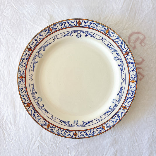 クレイユモントロー COLBERT コルベール ディナープレート A フランスアンティーク 19世紀
