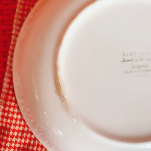 ディゴワンサルグミンヌ 『マリールー』 キャロットプレート・深皿 B フランスアンティーク・ヴィンテージ食器　ブロカント　蚤の市