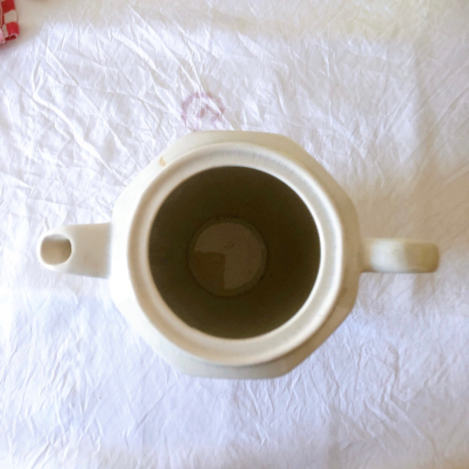 バドンヴィレー　薔薇柄 ピッチャー、水差し コーヒーポット　フランスアンティーク食器 蚤の市　ブロカントアンティーク