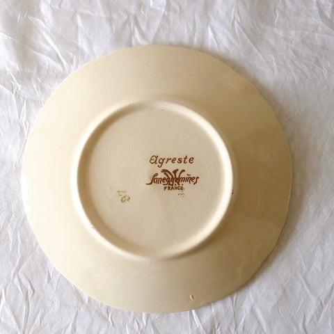 ディゴワンサルグミンヌ Digoin＆sarreguemines アグレスト コーヒーカップ＆ソーサー２客セット フランスアンティーク食器 フランス蚤の市・ブロカント