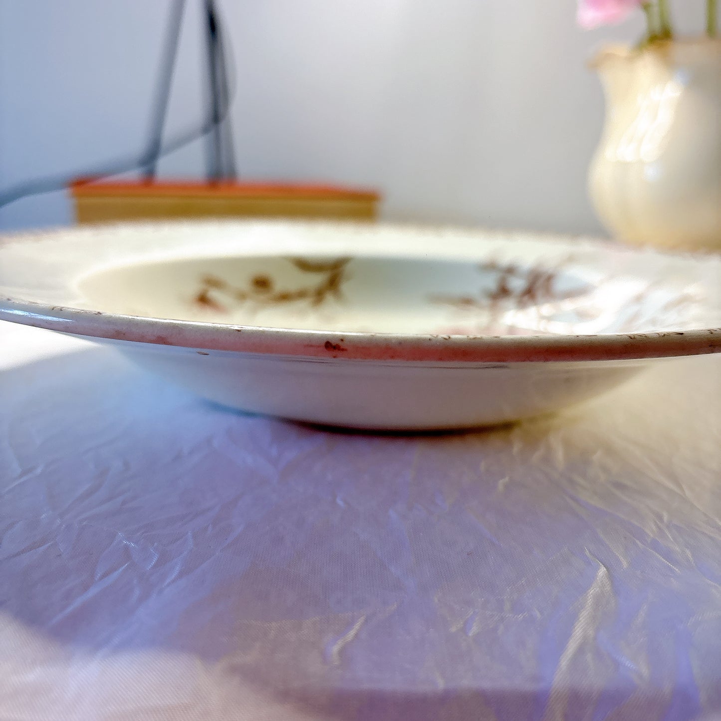 リュネヴィル  マーガレット MARGUERITE スーププレート フランスアンティーク食器　蚤の市　ブロカント