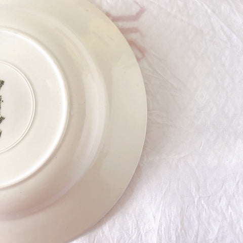 サンタマン　Saint amand バスク柄スーププレート、クルーズプレート フランスアンティーク食器 ブロカント 蚤の市