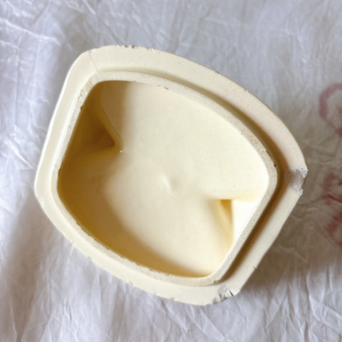 フランスヴィンテージ  アールデコ幾何学模様　陶器キャニスター  フランスアンティーク食器　ブロカント　蚤の市