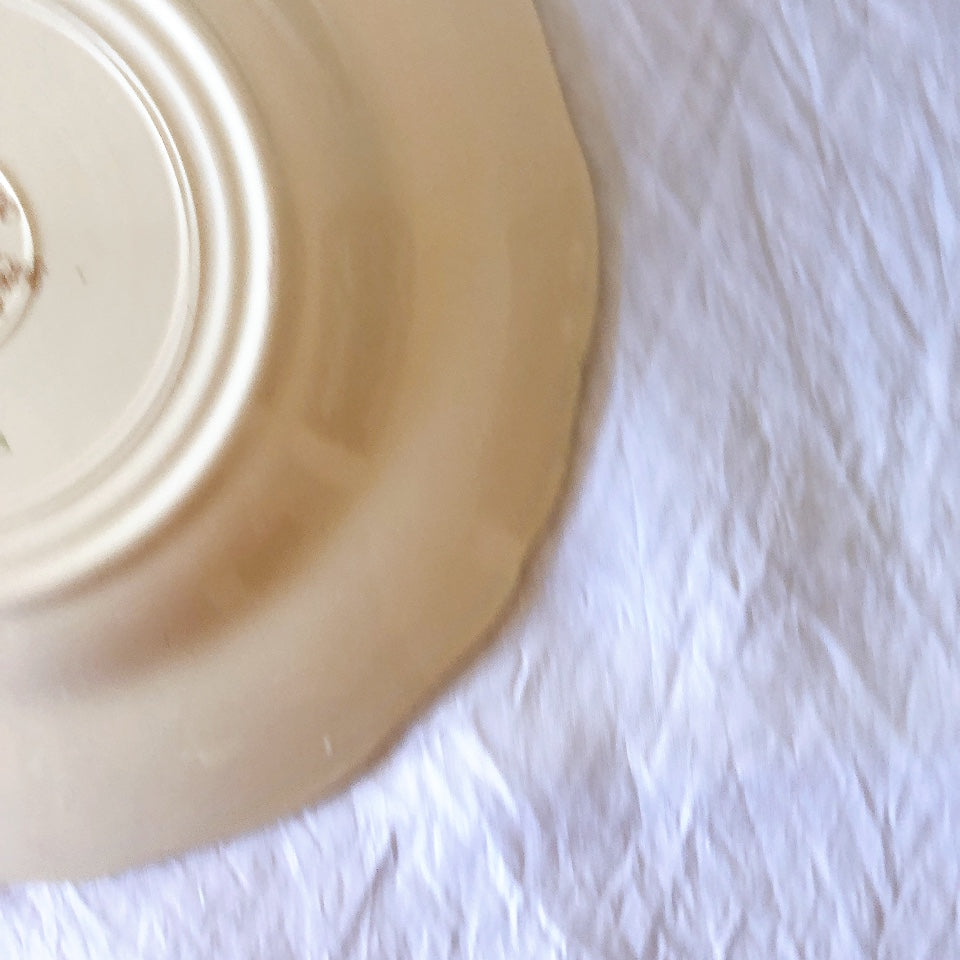 フランス サルグミンヌ sarreguemines アグレスト デザートプレート 20.7㎝  フランスアンティーク食器 フランス蚤の市・ブロカント