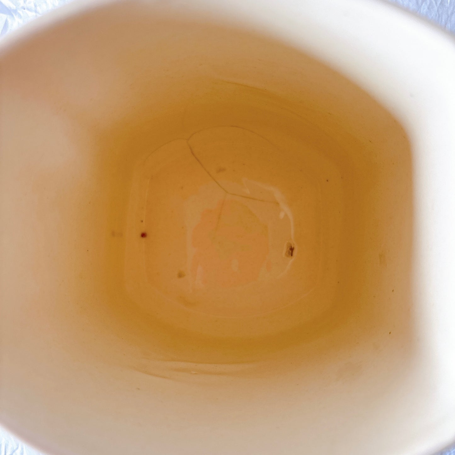 フランスヴィンテージ  アールデコ幾何学模様　陶器キャニスター  フランスアンティーク食器　ブロカント　蚤の市