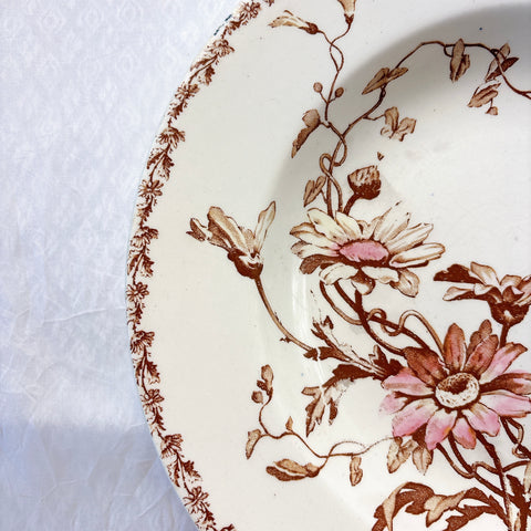 リュネヴィル  マーガレット MARGUERITE スーププレート フランスアンティーク食器　蚤の市　ブロカント