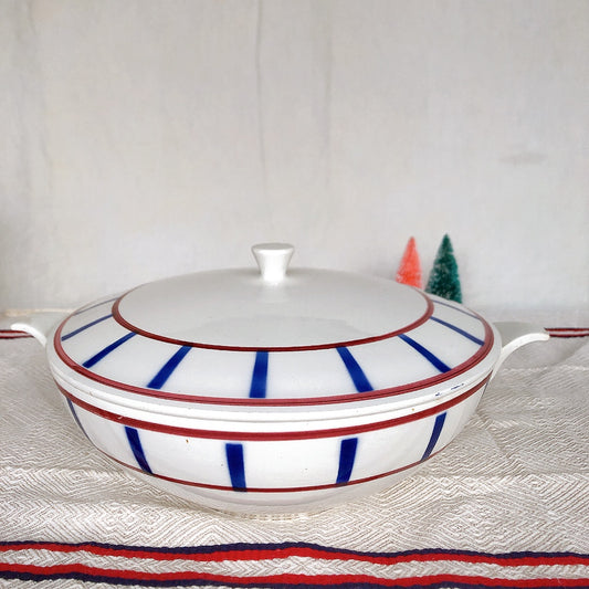 ディゴワンサルグミンヌ バスク柄 スーピエール フランスアンティーク食器 フランス蚤の市 ブロカントアンティークス バスクアンティーク