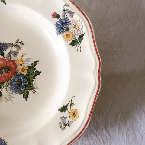 ディゴワンサルグミンヌ Digoin＆sarreguemines アグレスト 深皿 クルーズプレート フランスアンティーク食器 フランス蚤の市・ブロカント