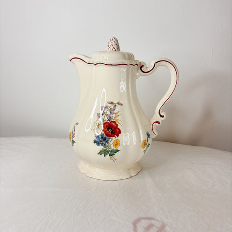 ディゴワンサルグミンヌ Digoin＆sarreguemines アグレスト コーヒー/ティーポット フランスアンティーク食器 フランス蚤の市・ブロカント