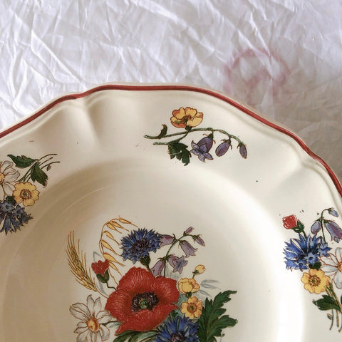 ディゴワンサルグミンヌ Digoin＆sarreguemines アグレスト 深皿 クルーズプレート 23㎝ フランスアンティーク食器 フランス蚤の市・ブロカント