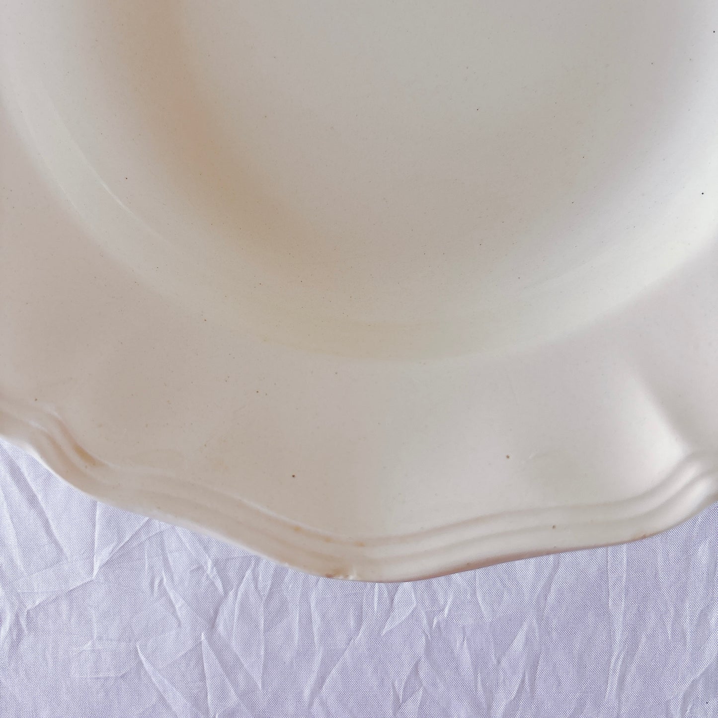 フランス ディゴワン＆サルグミンヌ 花リム スーププレート 深皿 フランスアンティーク食器 ブロカント　蚤の市