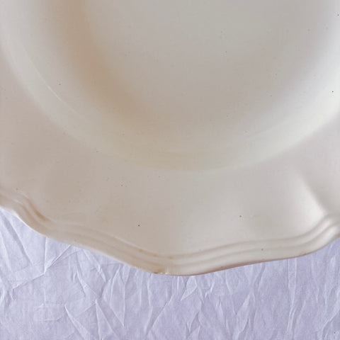 フランス ディゴワン＆サルグミンヌ 花リム スーププレート 深皿 フランスアンティーク食器 ブロカント　蚤の市