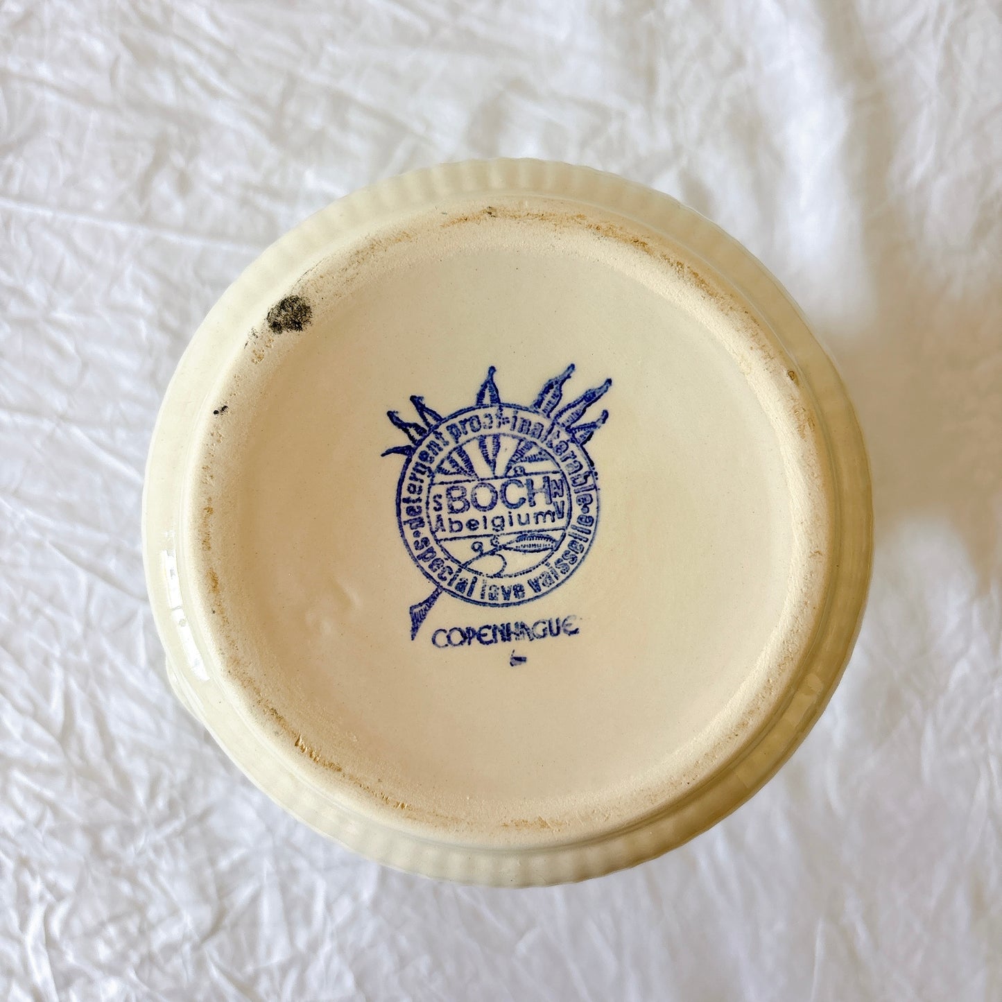 ベルギー BOCH（ボッホ）COPENHAGUE コペンハーゲン ピッチャー／水差し ブルー＆ホワイト ヴィンテージ