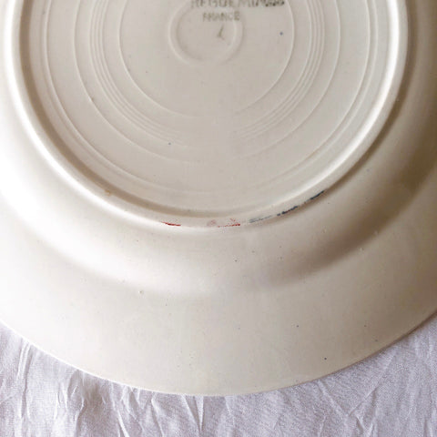 フランス ディゴワンサルグミンヌ   JANINE 花柄 デザートプレート  フランスアンティーク食器 フランス蚤の市・ブロカント