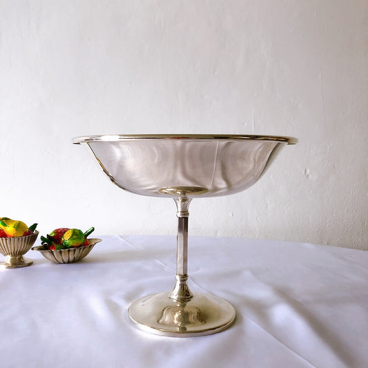 イタリア製 アンティークシルバープレートのコンポティエ アンティーク食器 ブロカント アンティーク 蚤の市