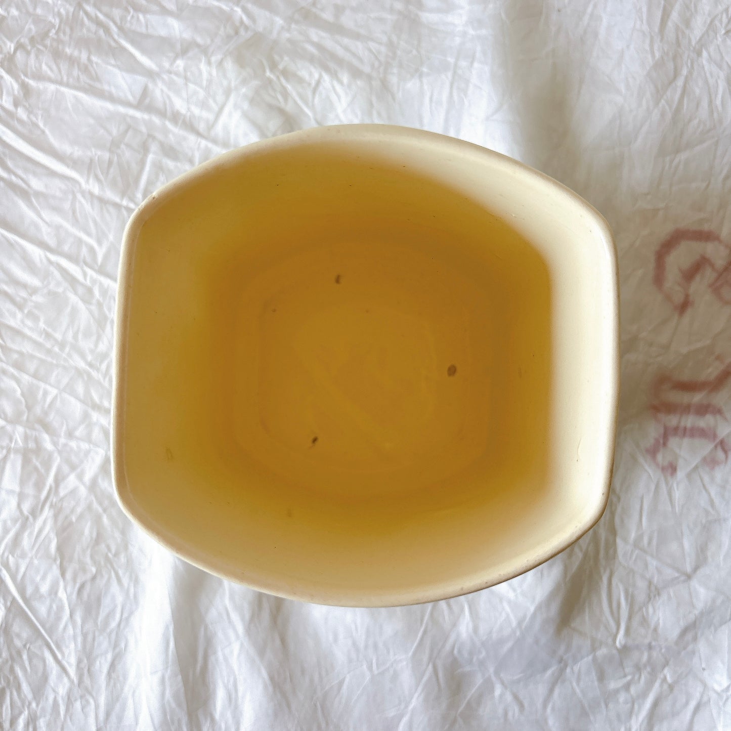 フランスヴィンテージ  アールデコ幾何学模様　陶器キャニスター  フランスアンティーク食器　ブロカント　蚤の市