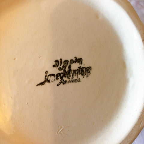 ディゴワンサルグミンヌ Digoin＆sarreguemines 花リム ティー/コーヒーポット フランスアンティーク食器 フランス蚤の市・ブロカント