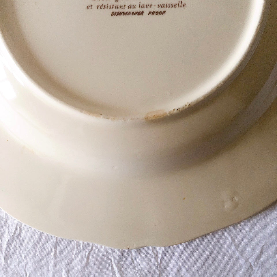 ディゴワンサルグミンヌ Digoin＆sarreguemines アグレスト 深皿 クルーズプレート 23㎝ フランスアンティーク食器 フランス蚤の市・ブロカント