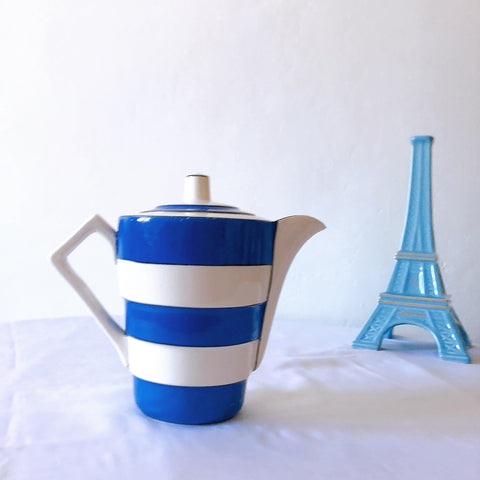 サルグミンヌ sarreguemines コーヒー/ティーポット　フランスアンティーク食器 蚤の市　ブロカントアンティーク
