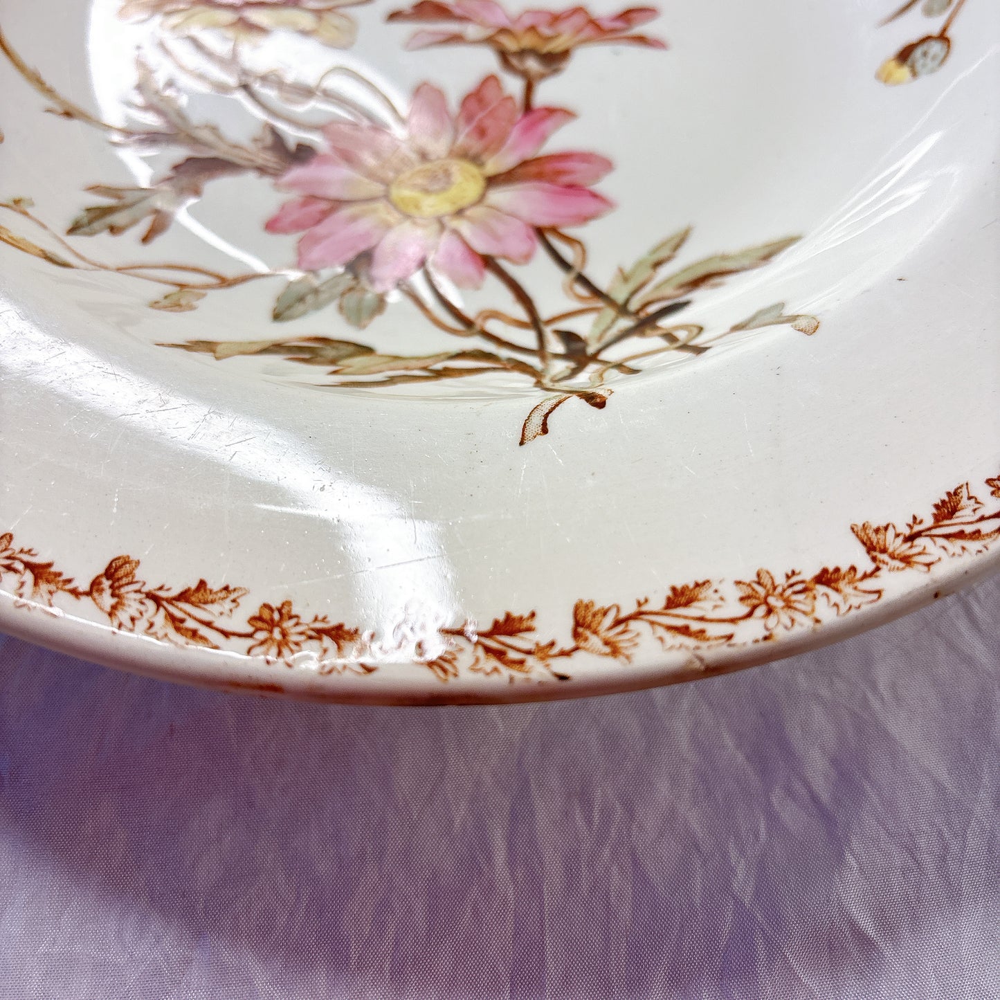 リュネヴィル  マーガレット MARGUERITE スーププレート フランスアンティーク食器　蚤の市　ブロカント