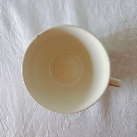 ディゴワンサルグミンヌ バスク柄 コーヒーカップ 200ml『ルージュ・マリン』 フランスアンティーク食器 蚤の市　ブロカント　バスク柄食器