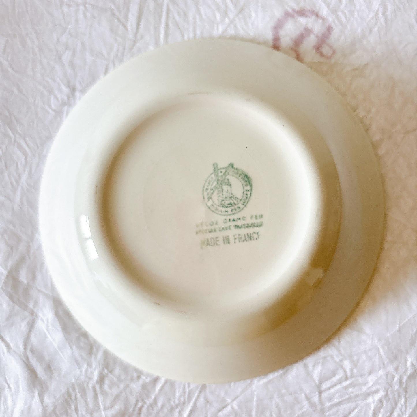 ムーランデルー Moulin des Loups バスク柄 キャロットプレート フランスアンティーク食器 ブロカント 蚤の市