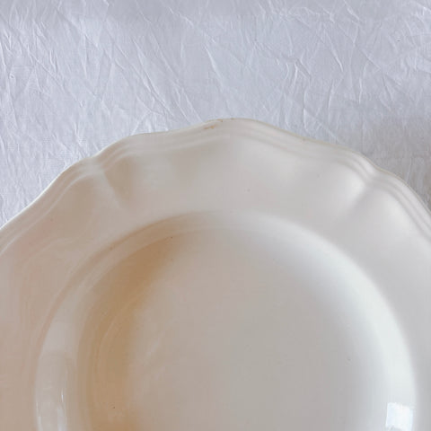 フランス ディゴワン＆サルグミンヌ 花リム スーププレート 深皿 フランスアンティーク食器 ブロカント　蚤の市