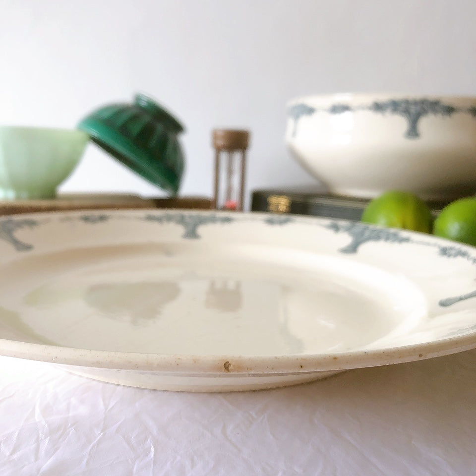 フランスアンティーク ロンシャン LONGCHAMP "Versailles Ennege"ヴェルサイユ　エネジェ 大皿 フランスアンティーク食器 ブロカントアンティーク