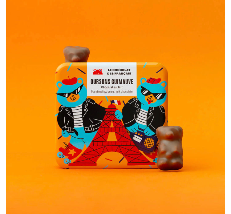 ル・ショコラ・デ・フランセ Le chocolat des français マシュマロくま　6個入り　フランスチョコレート　フランス土産　プレゼント　バレンタイン