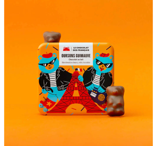 ル・ショコラ・デ・フランセ Le chocolat des français マシュマロくま　6個入り　フランスチョコレート　フランス土産　プレゼント　バレンタイン