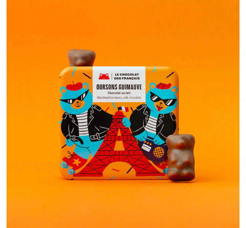 ル・ショコラ・デ・フランセ Le chocolat des français マシュマロくま　6個入り　フランスチョコレート　フランス土産　プレゼント　バレンタイン