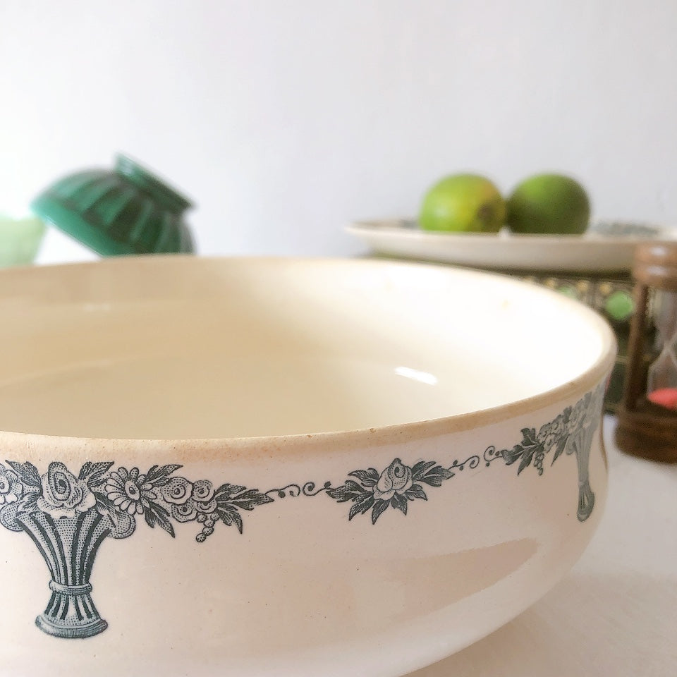 フランスアンティーク ロンシャン LONGCHAMP "Versailles Ennege"ヴェルサイユ　エネジェ サラディエ フランスアンティーク食器 ブロカントアンティーク