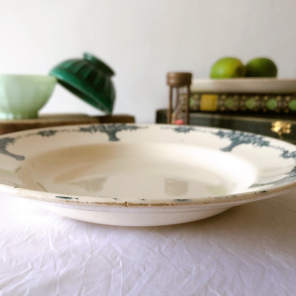 フランスアンティーク ロンシャン LONGCHAMP "Versailles Ennege"ヴェルサイユ　エネジェ クルーズプレート　フランスアンティーク食器 ブロカントアンティーク