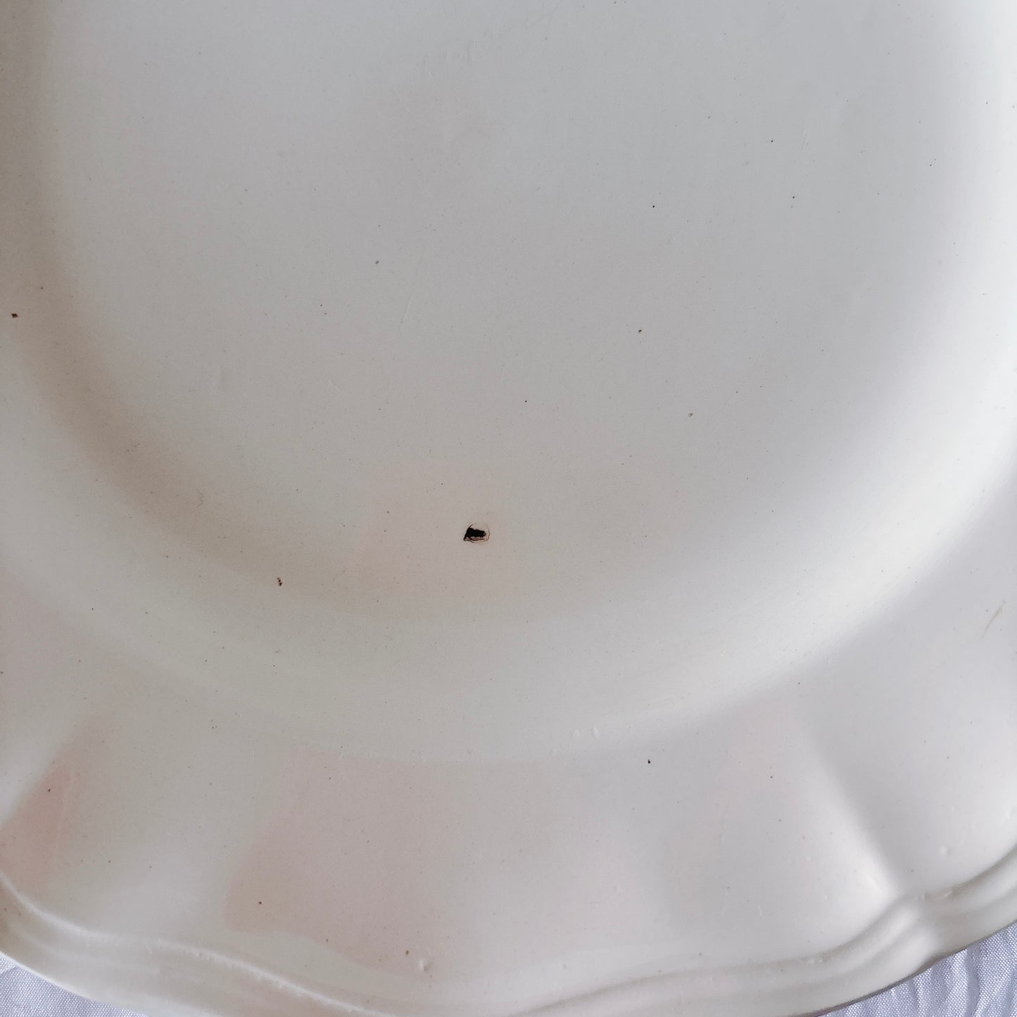 フランス ディゴワン＆サルグミンヌ 花リム ディナープレート 平皿 フランスアンティーク食器 ブロカント　蚤の市