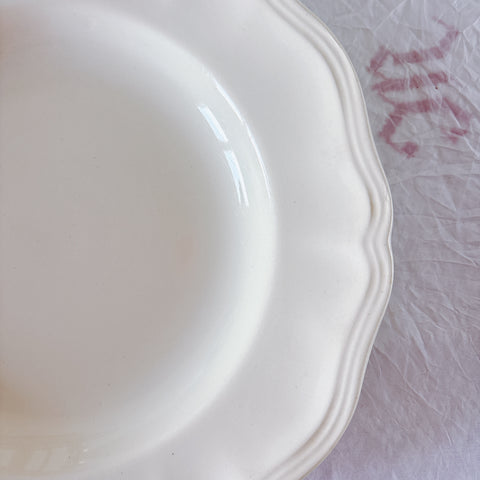 フランス ディゴワン＆サルグミンヌ 花リム スーププレート 深皿 フランスアンティーク食器 ブロカント　蚤の市