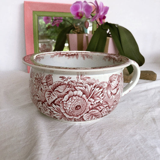 フランスアンティーク サンタマン& アマ―ジュの『JARDINIERE』ジャルディニエール ピシェ・ピッチャー・水差し アンティーク食器 ブロカント 蚤の市