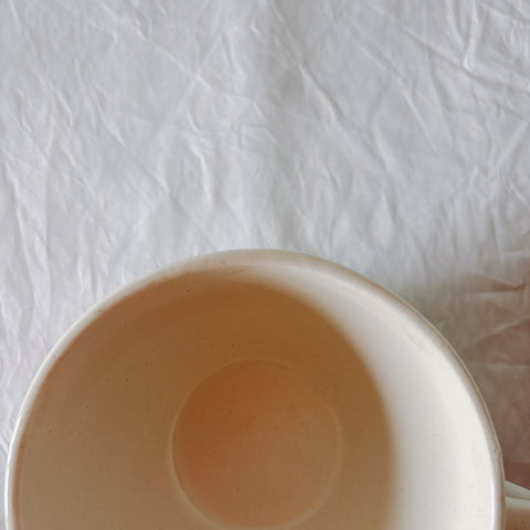 ディゴワンサルグミンヌ バスク柄 コーヒーカップ 200ml『ルージュ・マリン』 フランスアンティーク食器 蚤の市　ブロカント　バスク柄食器