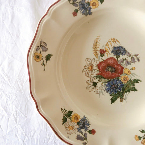 ディゴワンサルグミンヌ Digoin＆sarreguemines アグレスト 深皿 クルーズプレート フランスアンティーク食器 フランス蚤の市・ブロカント