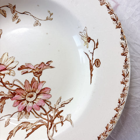 リュネヴィル  マーガレット MARGUERITE スーププレート フランスアンティーク食器　蚤の市　ブロカント