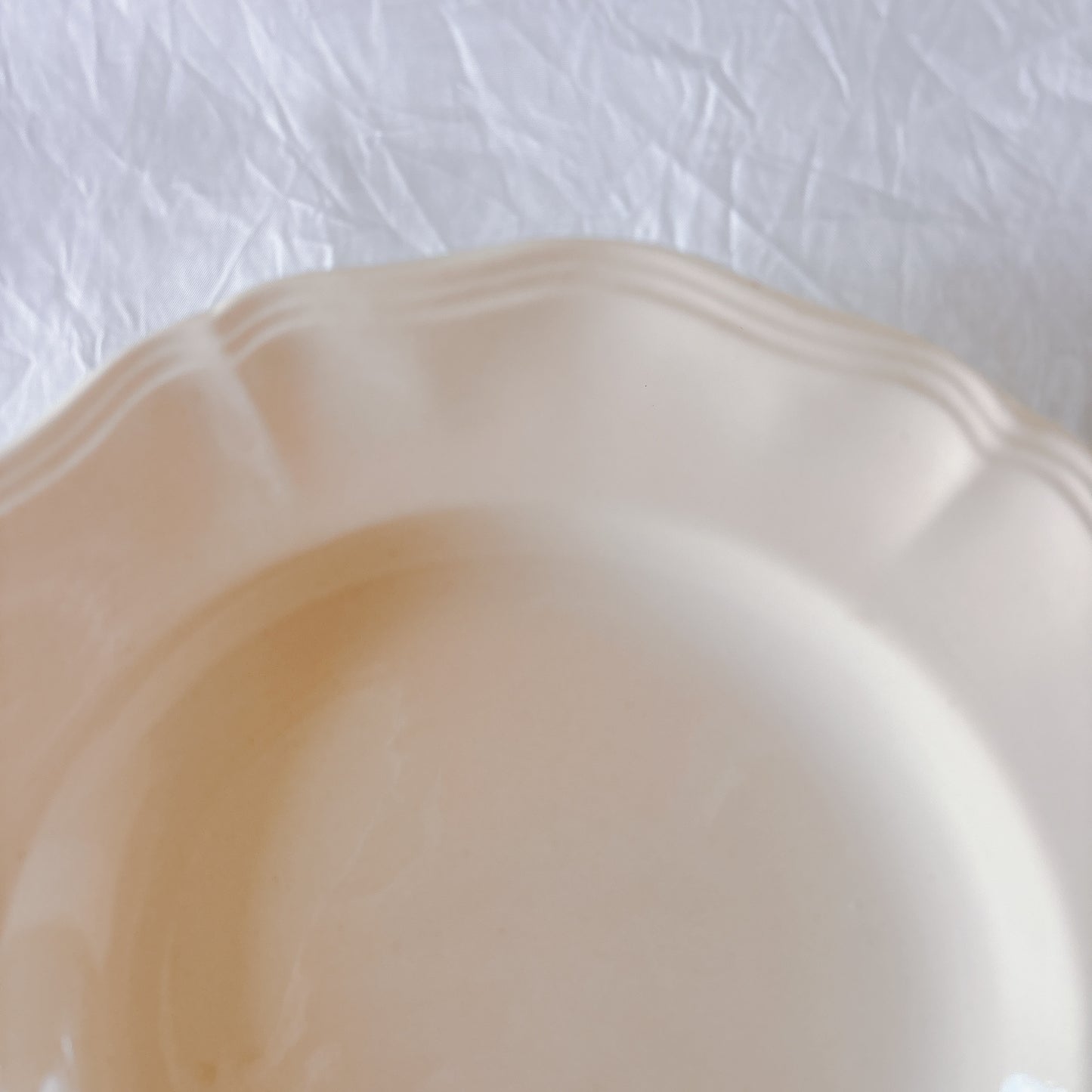 フランス ディゴワン＆サルグミンヌ 花リム スーププレート 深皿 フランスアンティーク食器 ブロカント　蚤の市